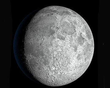 В лунном кратере Кабеус есть вода. Фото Great-galaxy.ru