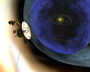 Voyager 2 находится на границе Солнечной системы. Иллюстрация NASA