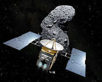 Зонд "Хаябуса" был отправлен в космос в 2003 году. Фото JAXA