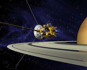 "Кассини" находится на орбите Сатурна с 2004 года. Фото NASA